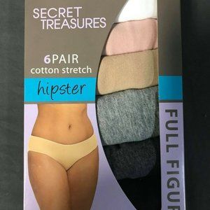 Secret Treasures Cotton Stretch Hipster Panties